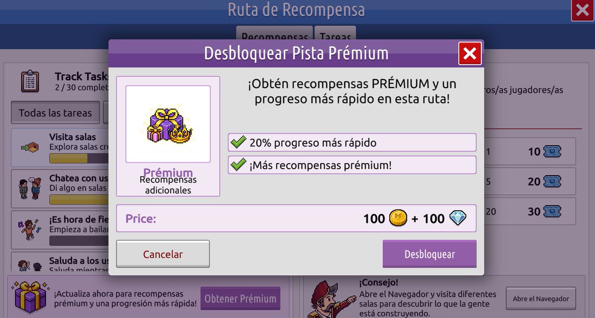PixelStudioHB's tweet photo. ⚠️¡Ya estan disponibles los habbicons! 
Que belleza, no olviden completar tareas para desbloquearlos ✅
- Hay ruta gratuita y ruta premium 
- Dale click en tareas y completa la "Ruta de Recompensa"
- La ruta premium cuesta 100 creditos + 100 diamantes. https://t.co/BKZ3gVmvSd