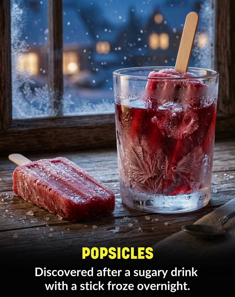 FactsInjected1's tweet photo. 🍧 Popsicles were invented by accident!
A kid left a sugary drink with a stick outside overnight… and it froze into the first popsicle 😄
@FactsInjected 📌
#FoodFacts #DidYouKnow #FunFacts #Popsicles #FoodHistory #FactsDaily
.
.@FactsInjected1 https://t.co/ccUjCY2emz