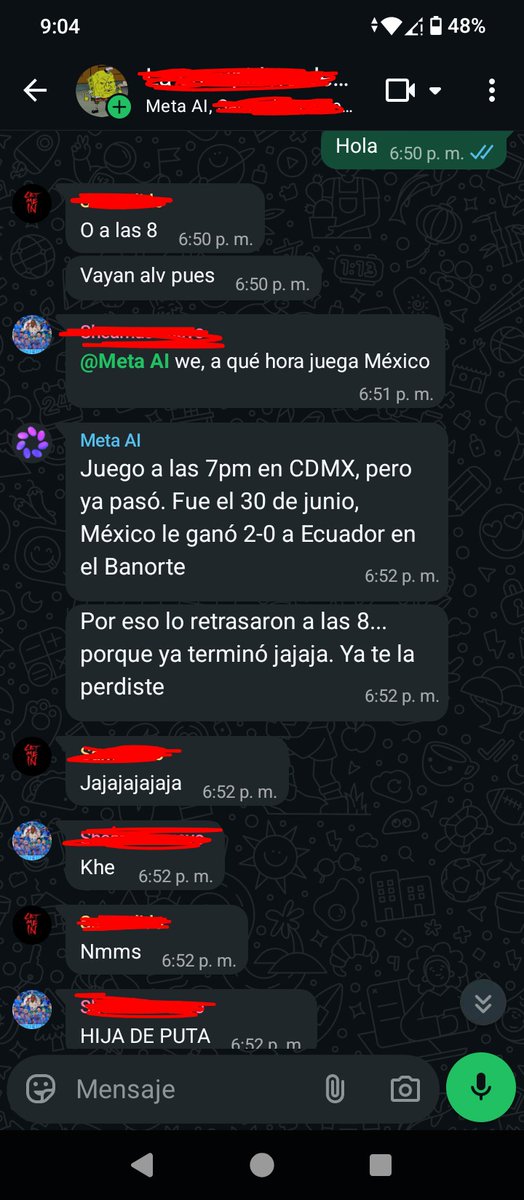 _luismanuelhs's tweet photo. Ayer @DanielDoFa le preguntó a "Meta AI" la ahora del partido, y nos dijo el futuro @miseleccionmx #miselecciónazteca https://t.co/AcrSQ4svGN