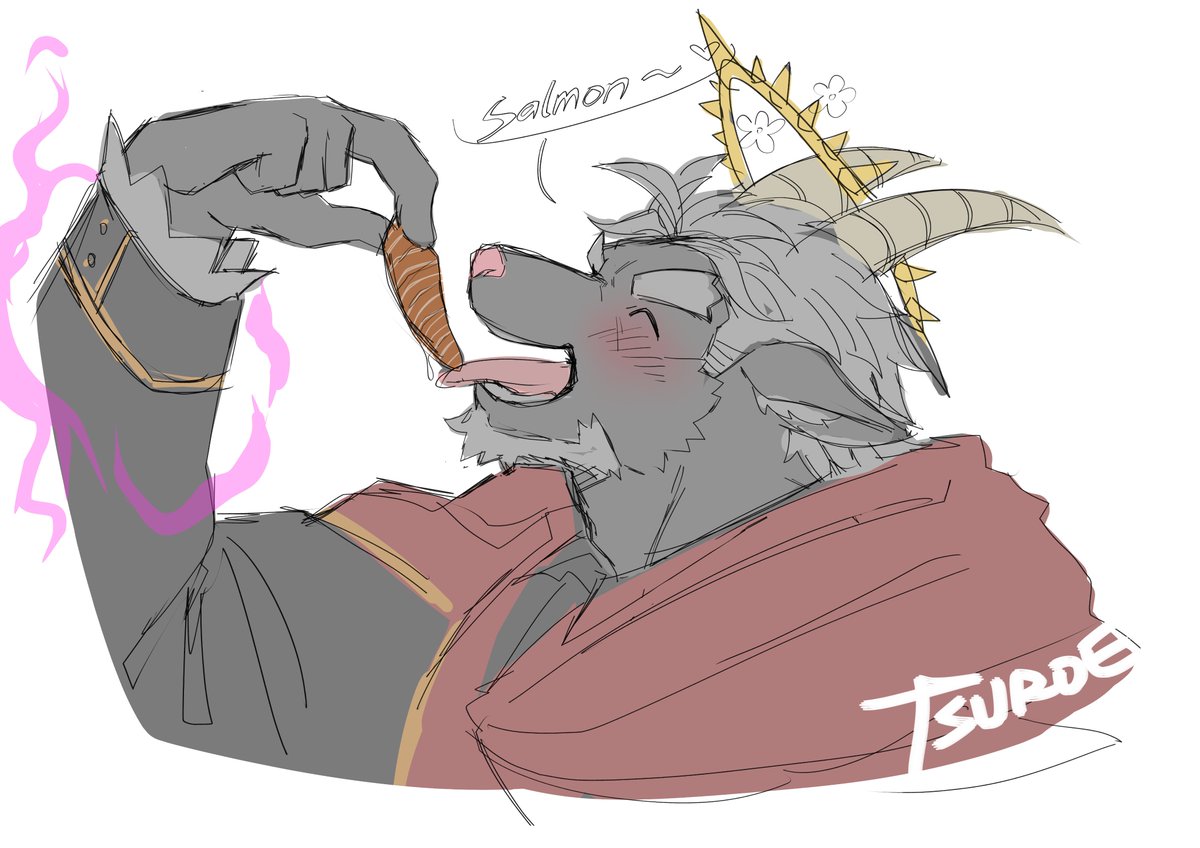 chuurow's tweet photo. Salmon sashimi 
#放サモ https://t.co/pYRu0f9AIp