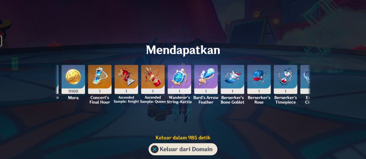 Forzgot's tweet photo. [ Day 24 ]
• Joki Daily Genshin + Abisin Resin (240) 
• Run Domain Weapon 3x Condess
• Run Weekly Boss 2x
The Unresolved + Dottore 2 https://t.co/rySoDnGHzV