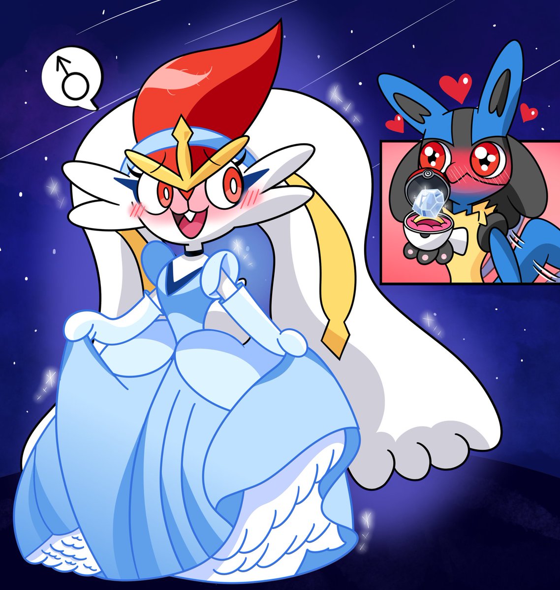 StrikertailCs's tweet photo. Lucario and his Princess, Cinderella Cinderace~ #lucario #cinderace https://t.co/JvCH7EqvZJ