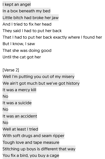 finjoshi's tweet photo. @rotarydials sorry this is random but i found another song (dessa - seamstress) and do you see the beanies parallels too https://t.co/o7XX5AAl0J