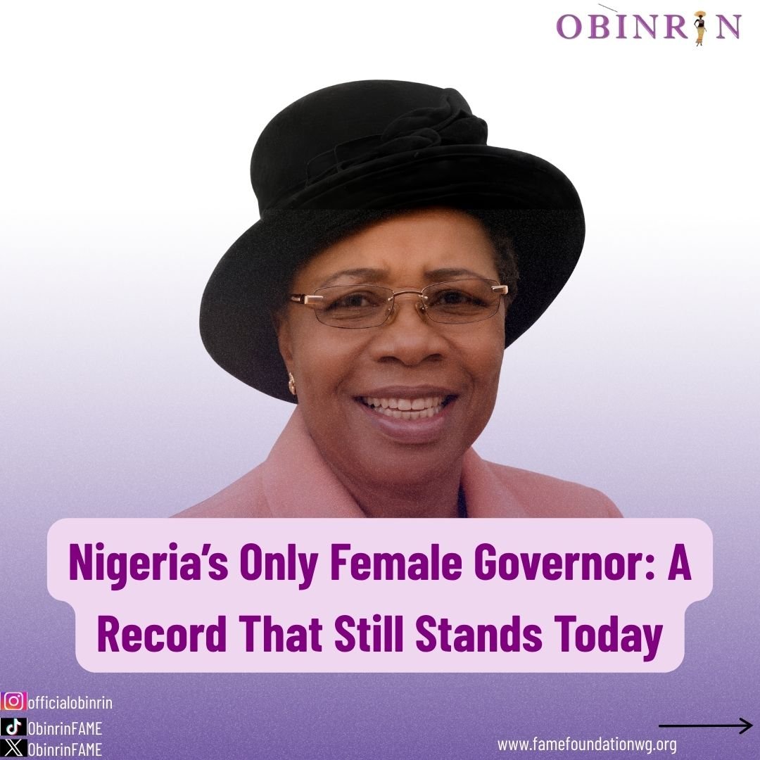 ObinrinFAME's tweet photo. History remembers those who break barriers, and Dame Virginia Ngozi Etiaba did exactly that.

She remains Nigeria's only woman to have served as the substantive governor of a state, a milestone she achieved when she rose from deputy governor to governor of Anambra State in 2006. https://t.co/fKv0bVPBPa