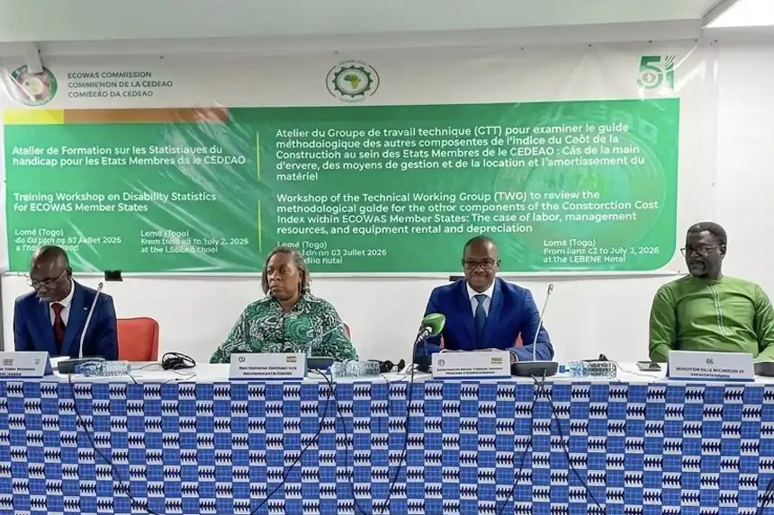 agossou01's tweet photo. «On ne corrige pas ce qu’on ne mesure pas» La #CEDEAO forme ses experts à Lomé pour standardiser les statistiques sur le handicap afin d'obtenir des données fiables pour briser les barrières d'accès à l'#emploi, à l'#éducation et aux #soins.
#Togo #Inclusion https://t.co/Mu1P8twhp5