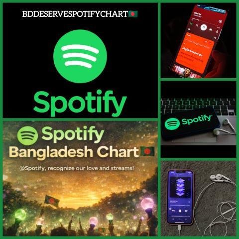 JeonM14388's tweet photo. @Spotify and @SpotifyCares
We hope Spotify will recognize the growing music audience in Bangladesh. Bringing Spotify Charts to Bangladesh would be a meaningful step for listeners, artists, and the country's music community.
#BringSpotifyChartstoBD #BDdeserveSpotifyChart https://t.co/A3FizpUIgC