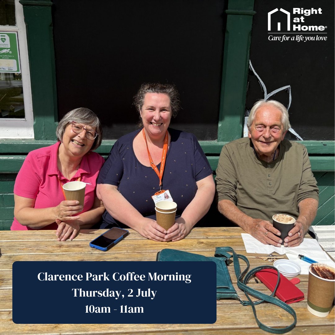 caringright's tweet photo. Join us tomorrow at Clarence Park from 10am–11am for a cuppa, friendly conversation and some time outdoors in the sunshine.

We'll be finishing a little early, as Amy will then be attending the Falls Prevention Event at Milton Baptist Church (11.30am–1pm).  

All are welcome. https://t.co/MosstJkuhP