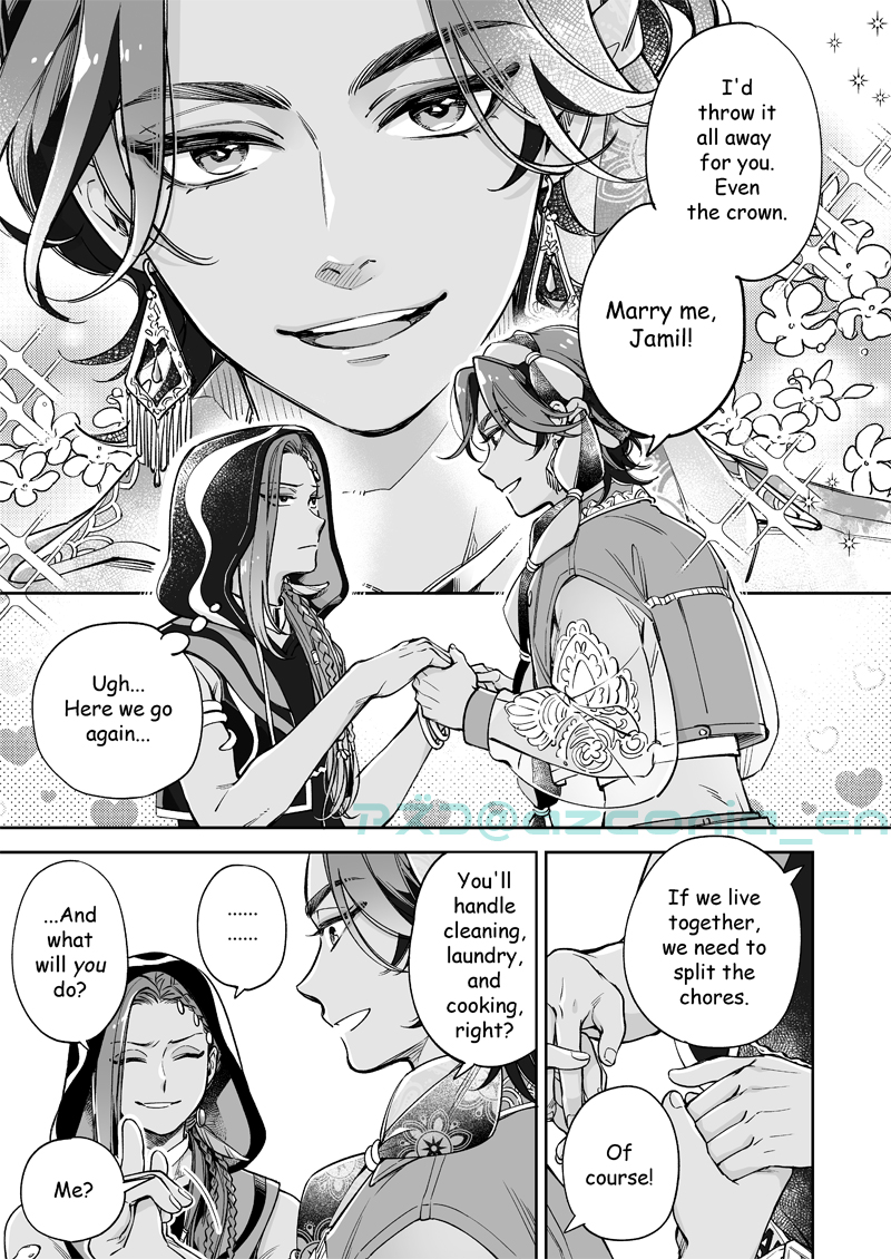 azconia_en's tweet photo. Looks like Minajael tried proposing to Jamil, but...? 💍✨
🐯🐍MinaJami / 5p Manga
#twstBL #MinaJami
Thread below 👇 (1/3) https://t.co/5aeVUivLKL