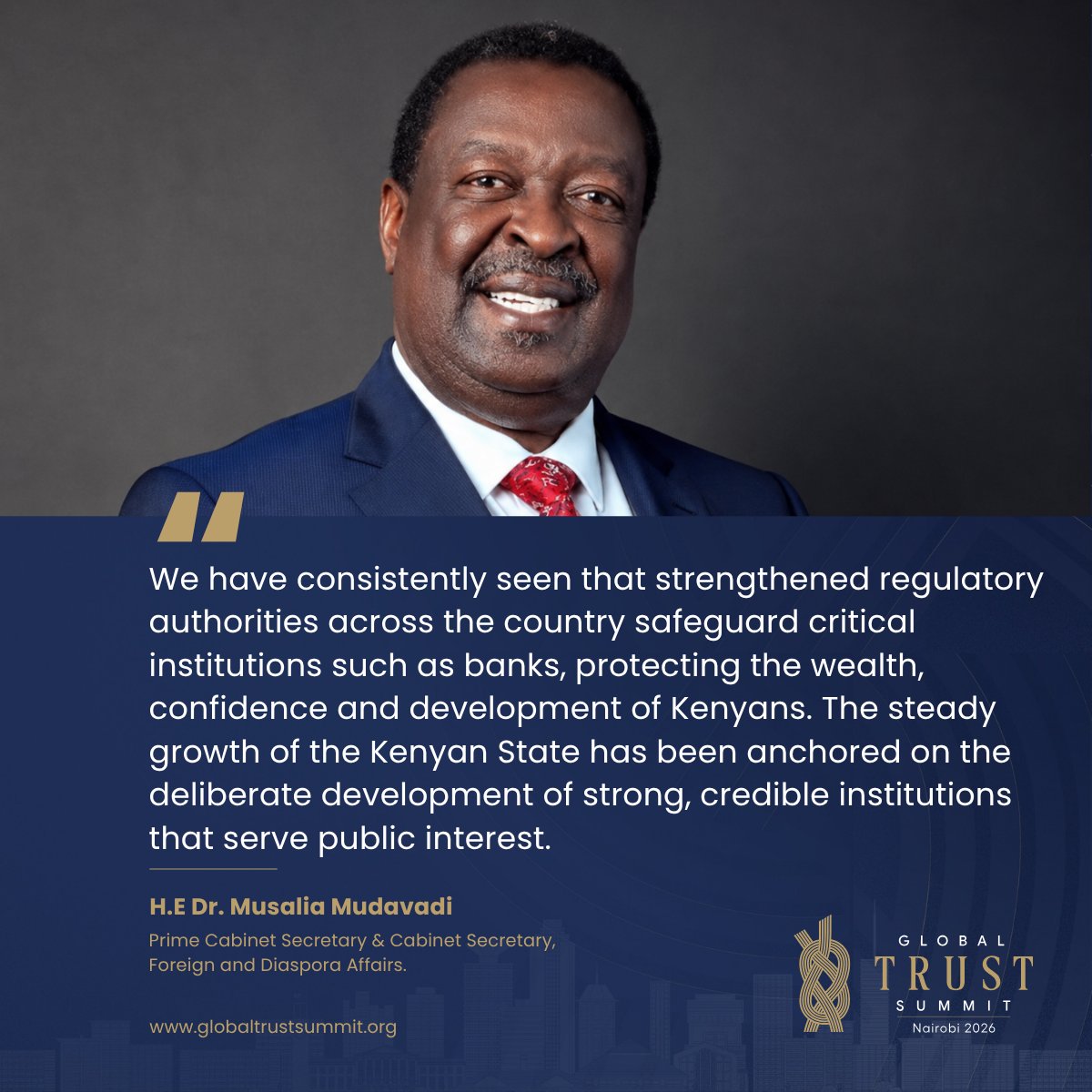 GTSummit2026's tweet photo. Strong institutions are the backbone of public confidence and yesterday's breakfast meeting with +30 regulators proved it.
#GlobalTrustSummit
#GTS2026
#WeavingTrust https://t.co/fCNrhU7tC4