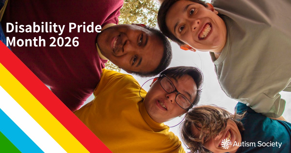 AutismSociety's tweet photo. This July, we are celebrating Disability Pride Month! Disability Pride is about reclaiming narratives, honoring our diverse community, and celebrating the unique perspectives and strengths of Autistic individuals.
#DisabilityPrideMonth #DisabilityPride #AutismAcceptance https://t.co/zC2nyCFhfk