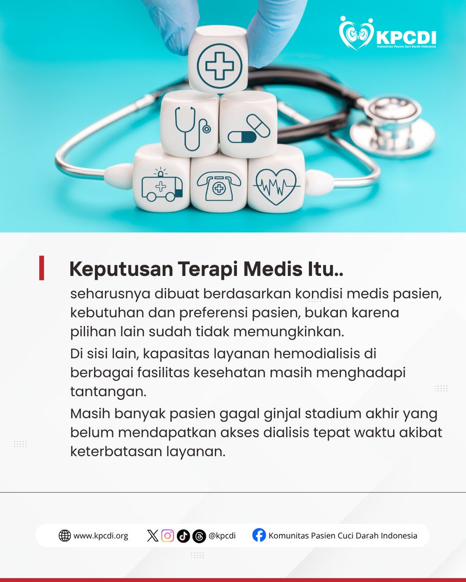 kpcdi's tweet photo. Melalui forum PD CONNECT 2026, KPCDI menyampaikan aspirasi untuk mendorong layanan dialisis yang lebih berpusat pada pasien, memperluas akses terhadap pilihan terapi, serta memastikan setiap pasien memperoleh informasi yang utuh sejak awal. https://t.co/5KumoBRgFH
