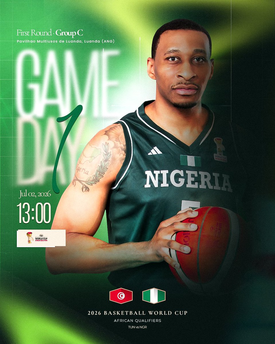 talk2_nuel's tweet photo. 🇹🇳 Vs 🇳🇬 Match day poster @NigeriaBasket @FIBAWC
#smsport #graphicdesign #graphicdesigner #fiba https://t.co/3cJxnZ5cpI