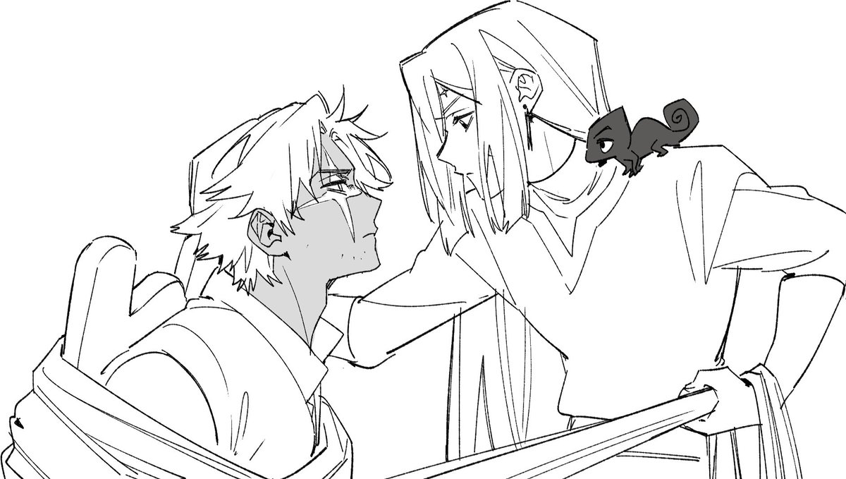 kaohom_fanart's tweet photo. คนที่ชีวิตมากประสบการณ์ กับ คนที่อยากหนีออกจากบ้าน เป๊ะ 55555555 https://t.co/zR6ZwyeKLi