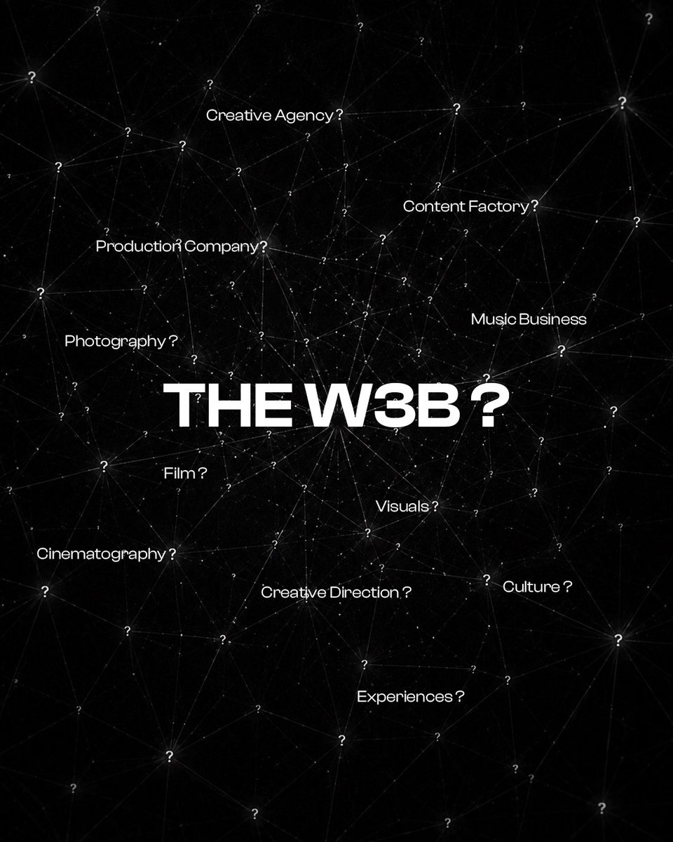 _TheW3B's tweet photo. We've spent enough time watching creativity be boxed into categories.
We're here to blur the lines.

Welcome to THE W3B🖤 https://t.co/HyQNYhkLAJ