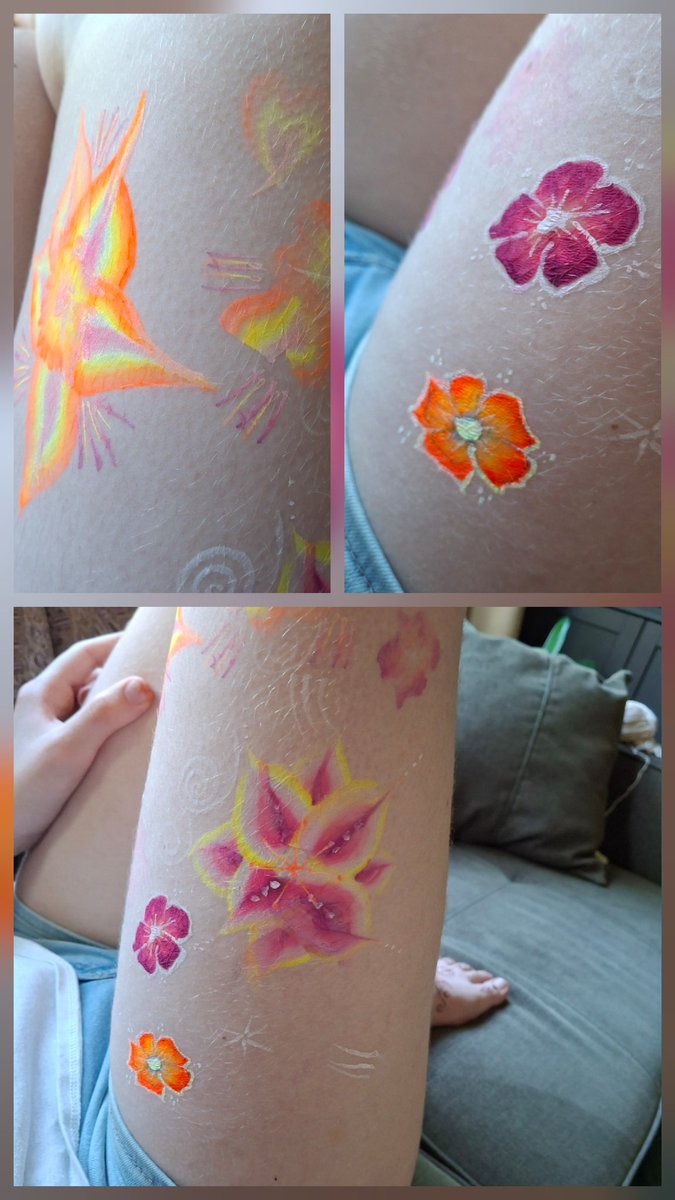 bloem_22's tweet photo. Beetje doedelen, dan komt het vanzelf wel goed. #bodyart #MadebyKmailtje & Co. https://t.co/CSoZXrpSq4