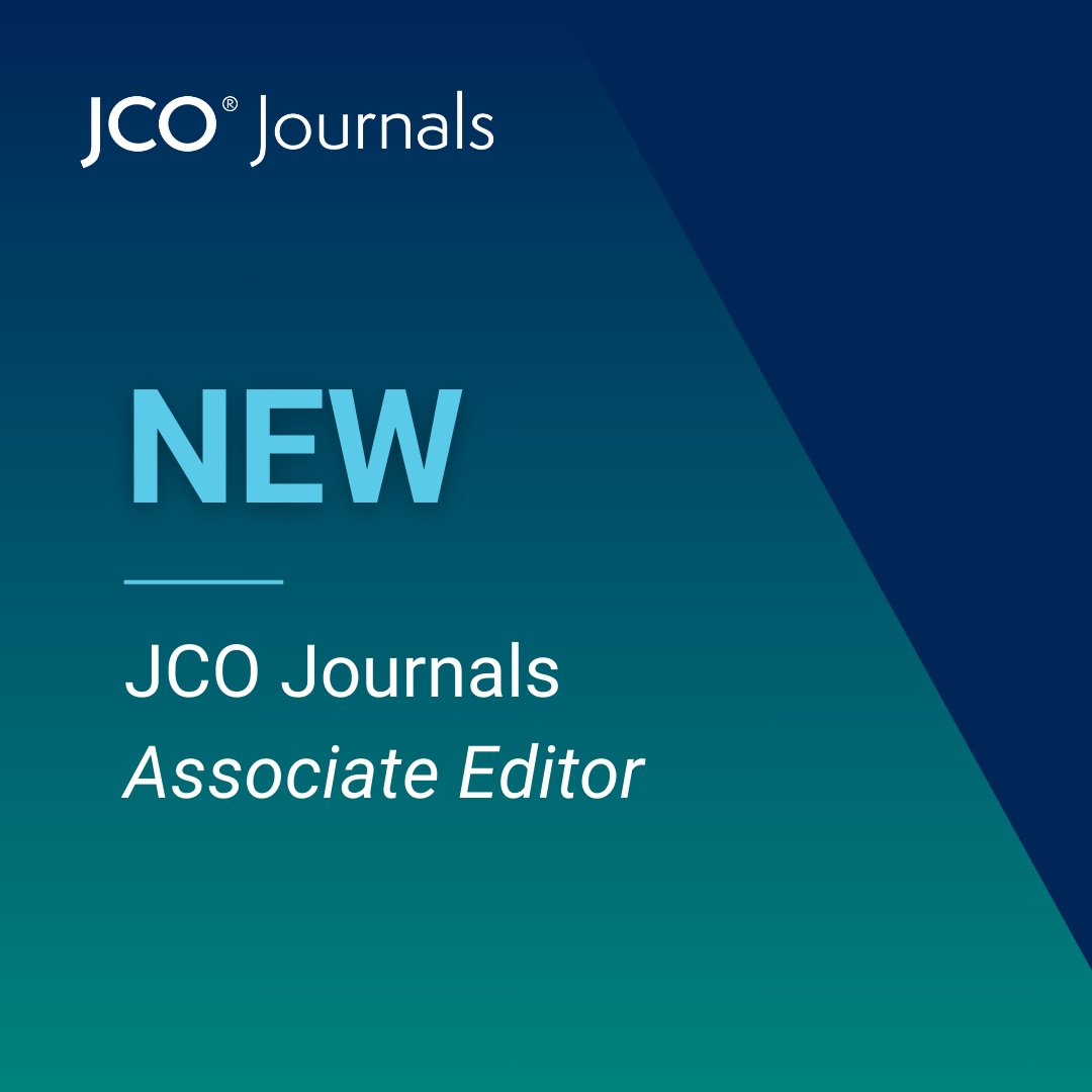 saxotomy's tweet photo. Thrilled to join #JCO as Consultant Editor! Excited to contribute to the journal's important work in disseminating high-quality cancer research @JCO_ASCO @ASCO https://t.co/i8rLzc7n0i
