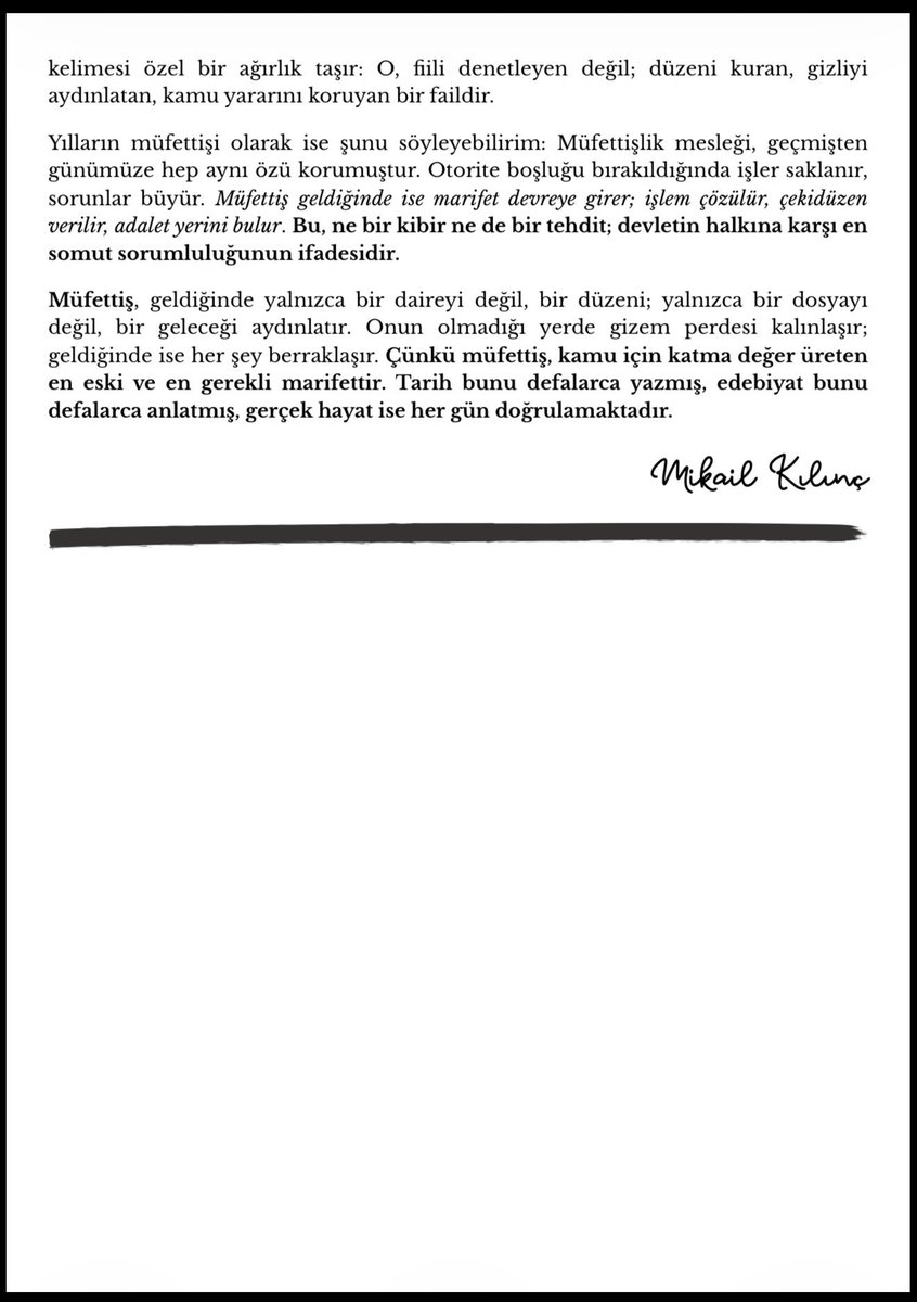 mikailkilinc's tweet photo. Müfettiş ve Kamu Vicdanı