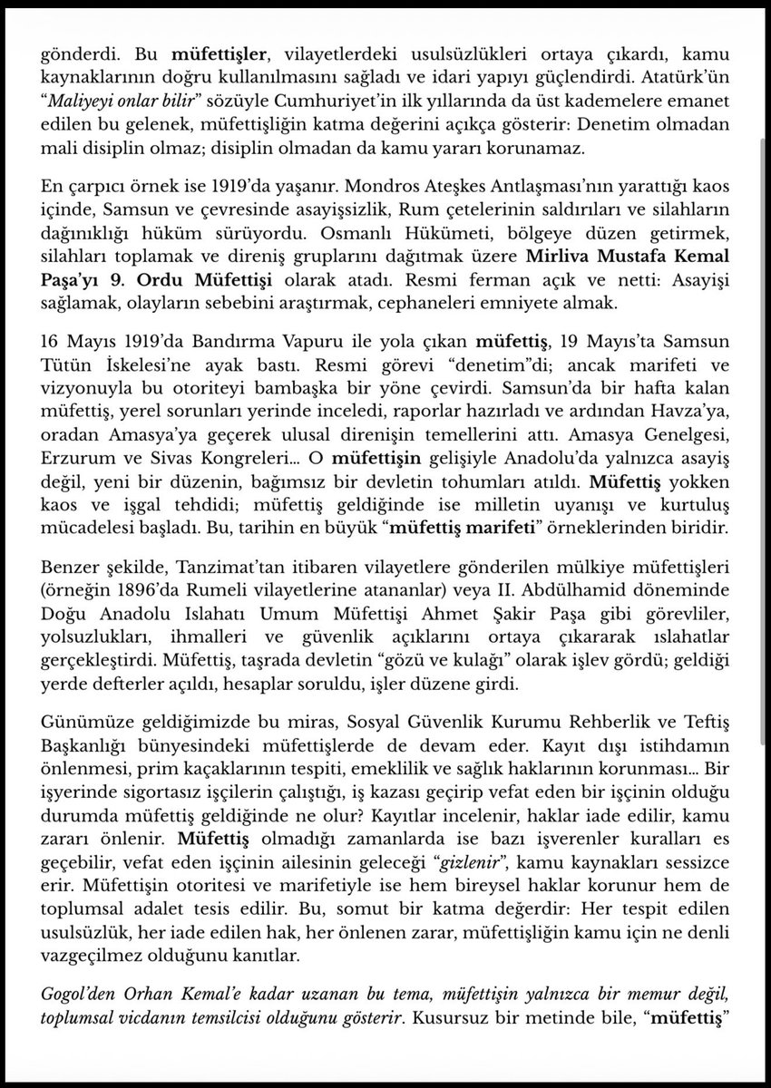 mikailkilinc's tweet photo. Müfettiş ve Kamu Vicdanı