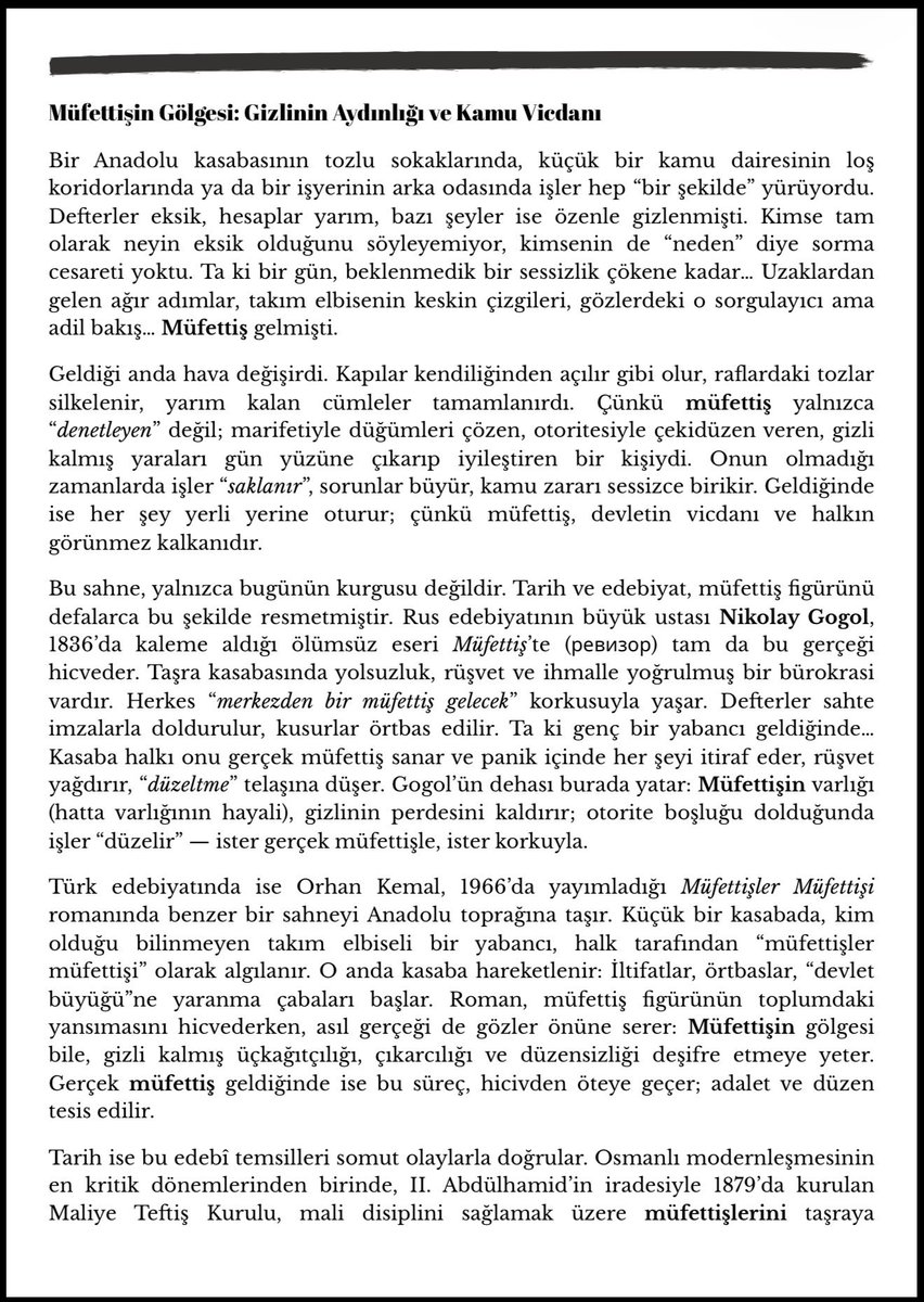mikailkilinc's tweet photo. Müfettiş ve Kamu Vicdanı