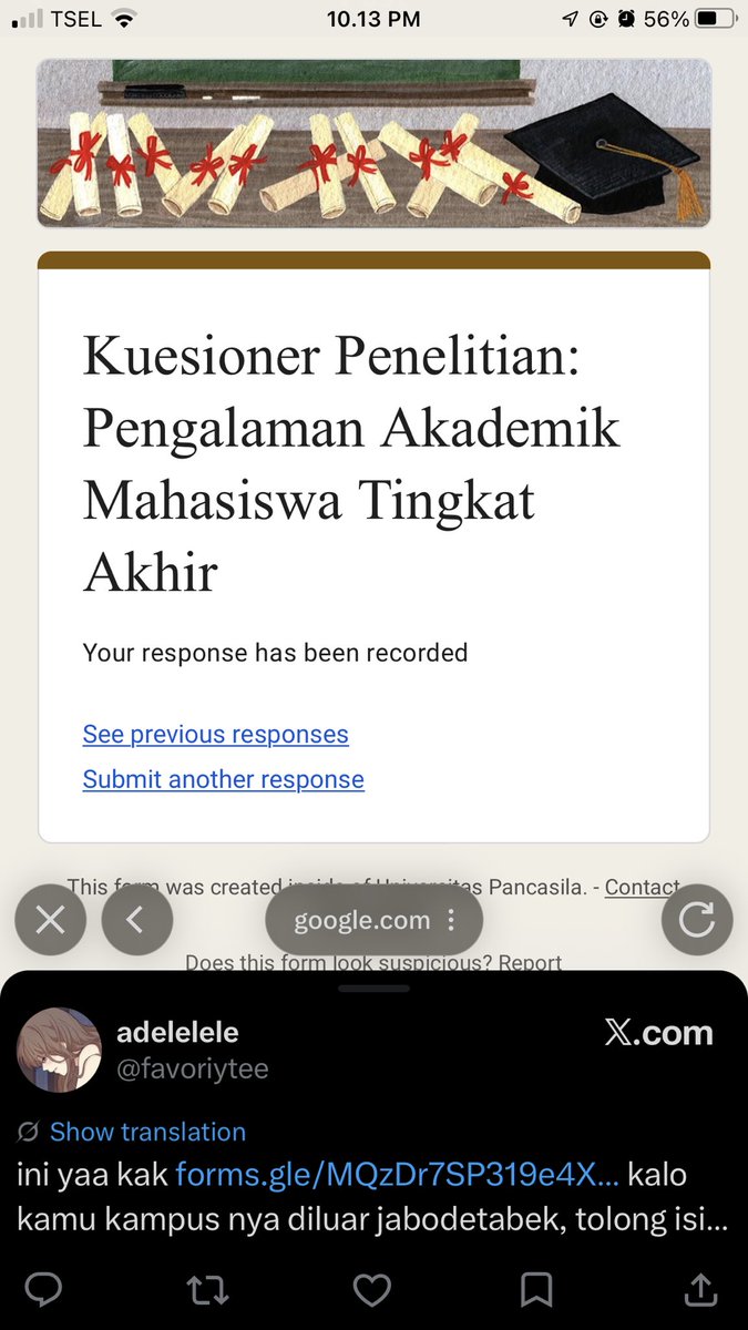 coogieverse's tweet photo. @favoriytee kak sudah yaa. ini yg akuu 
Halo! untuk pertanyaan “saya pernah mengonsumsi slow food di Jawa Barat” boleh dijawab “pernah” ya.
Notes: Dimohon untuk tidak mem-blok jawaban, kalau bisa pilih angka 4-5 saja. Terima kasih 🙏🏻
Berikut link kuesioner saya
📌 https://t.co/Sri3qUzAs7 https://t.co/hkqDMm5hDz