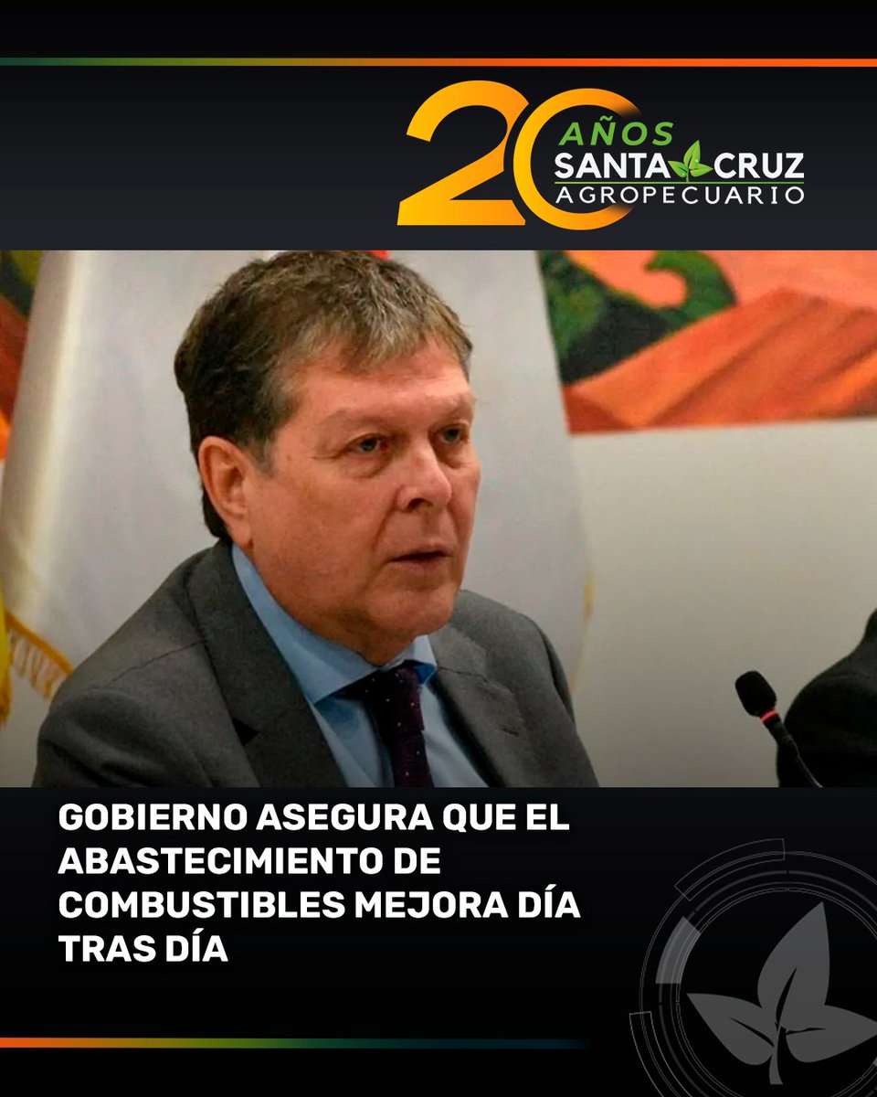 SantaCruzAgrop1's tweet photo. Blanco pidió a la población abastecerse de manera habitual y evitar compras preventivas, al asegurar que existe suficiente disponibilidad de gasolina y diésel.

Click para leer la nota completa:
https://t.co/wWKUaHqd8g https://t.co/RRKWBnDnk9