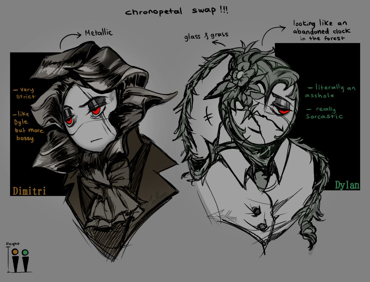 moncellum's tweet photo. swapped these two losers... yes dimitri might be all monochromatic like those metallic flowers, or perhaps some iridescent petals? https://t.co/4mfhNRPa3a