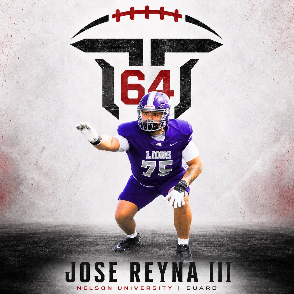 Trench64OL's tweet photo. Welcome Jose Reyna, Nelson university Guard to the Trench64 training family! 

All conference season coming in hot !☄️ https://t.co/PuCfwsJ5AD