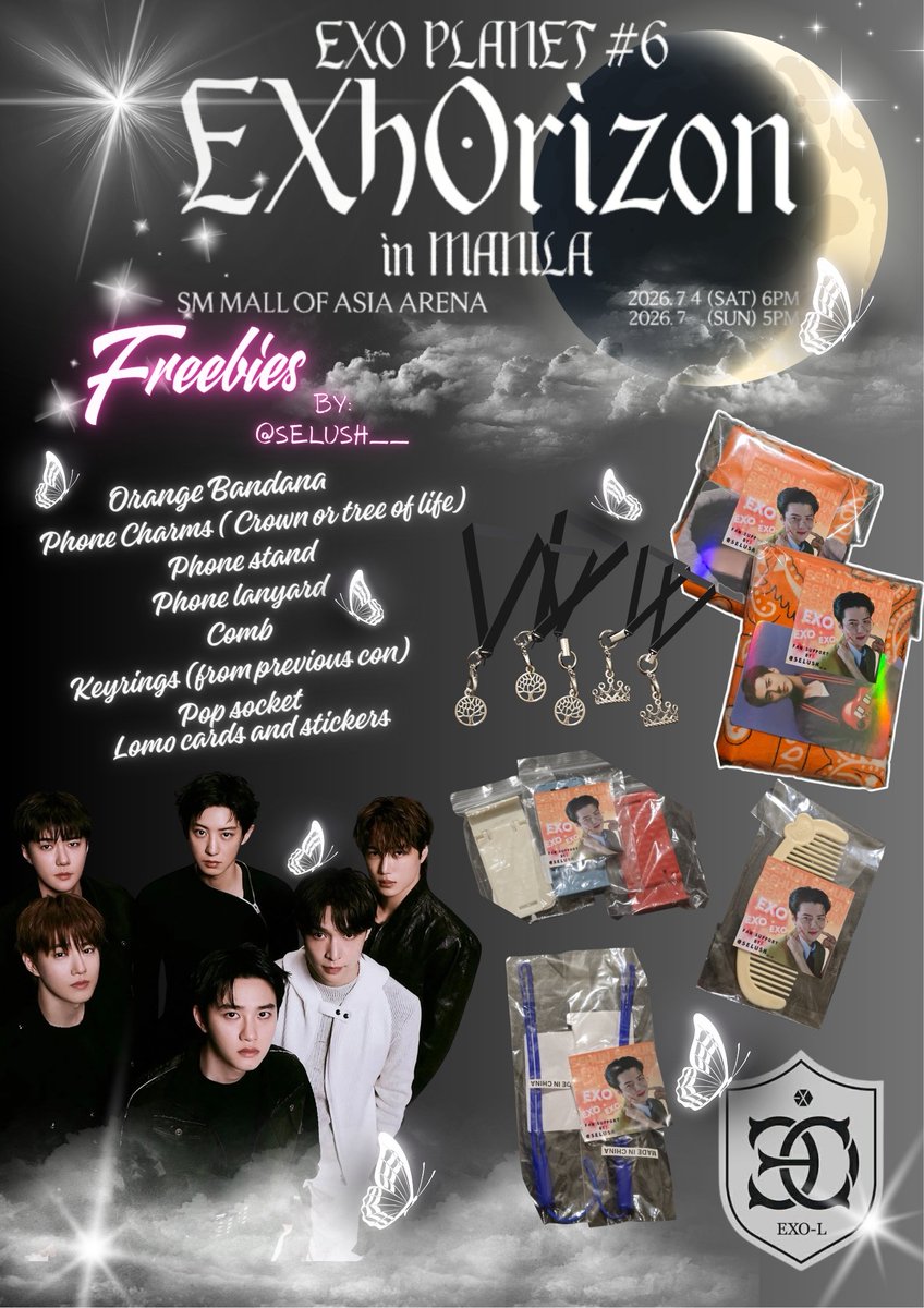 Selush__'s tweet photo. Hello Eri!

Since I have tix for both days na,
Here we go!
Freebies for #ExhorizonInManila!!!❣️

Not that customized but hope you guys still take it po😅
LOC TBA
MBF
Limited quantity especially the Bandana!
Open for trade as well!

Pls RT 🖤
See u all at con!🖤 https://t.co/xGqQMSTn6Z