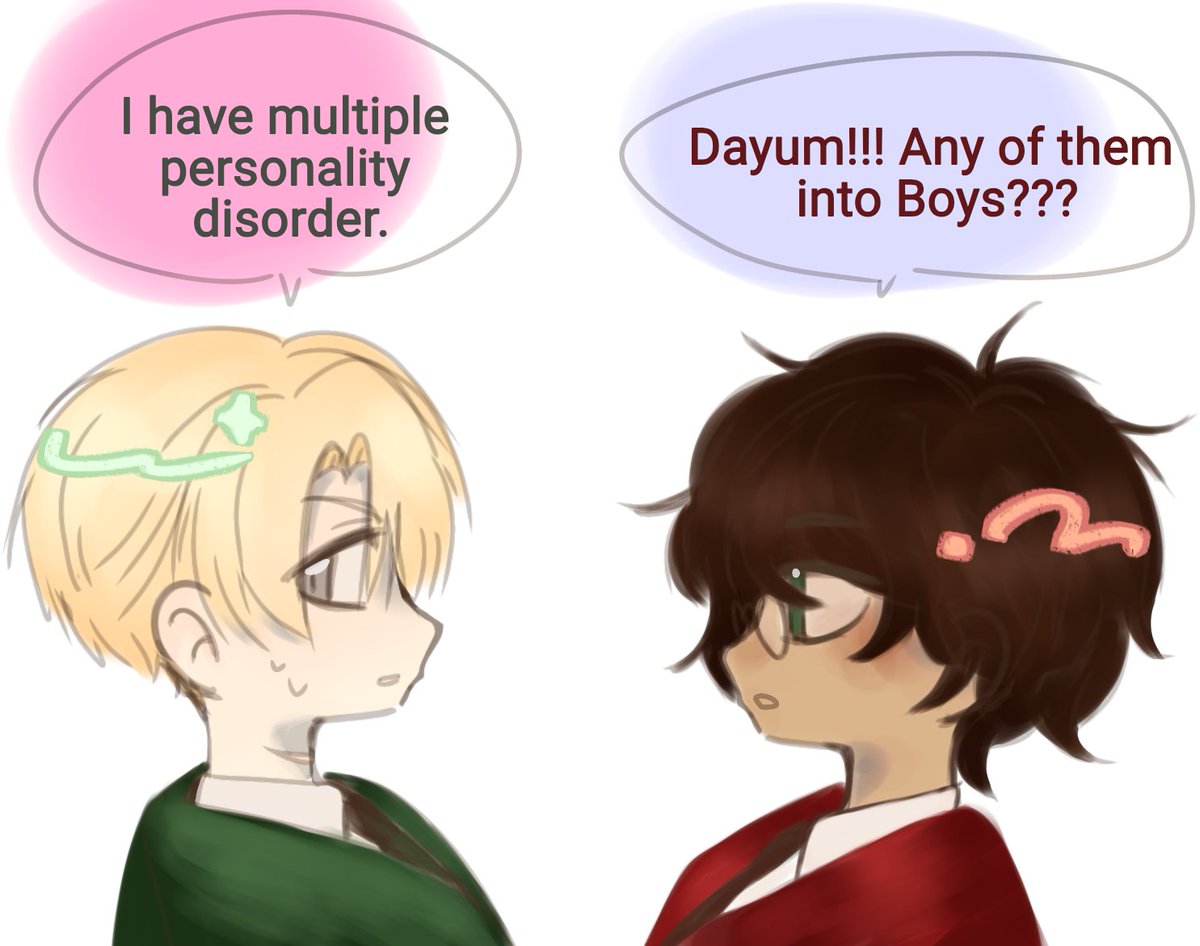 Attsskk's tweet photo. Postwar au ofc #HPDM I giggled as I thought about how straight-faced Harry was when he said that https://t.co/FEFaFlPv0T