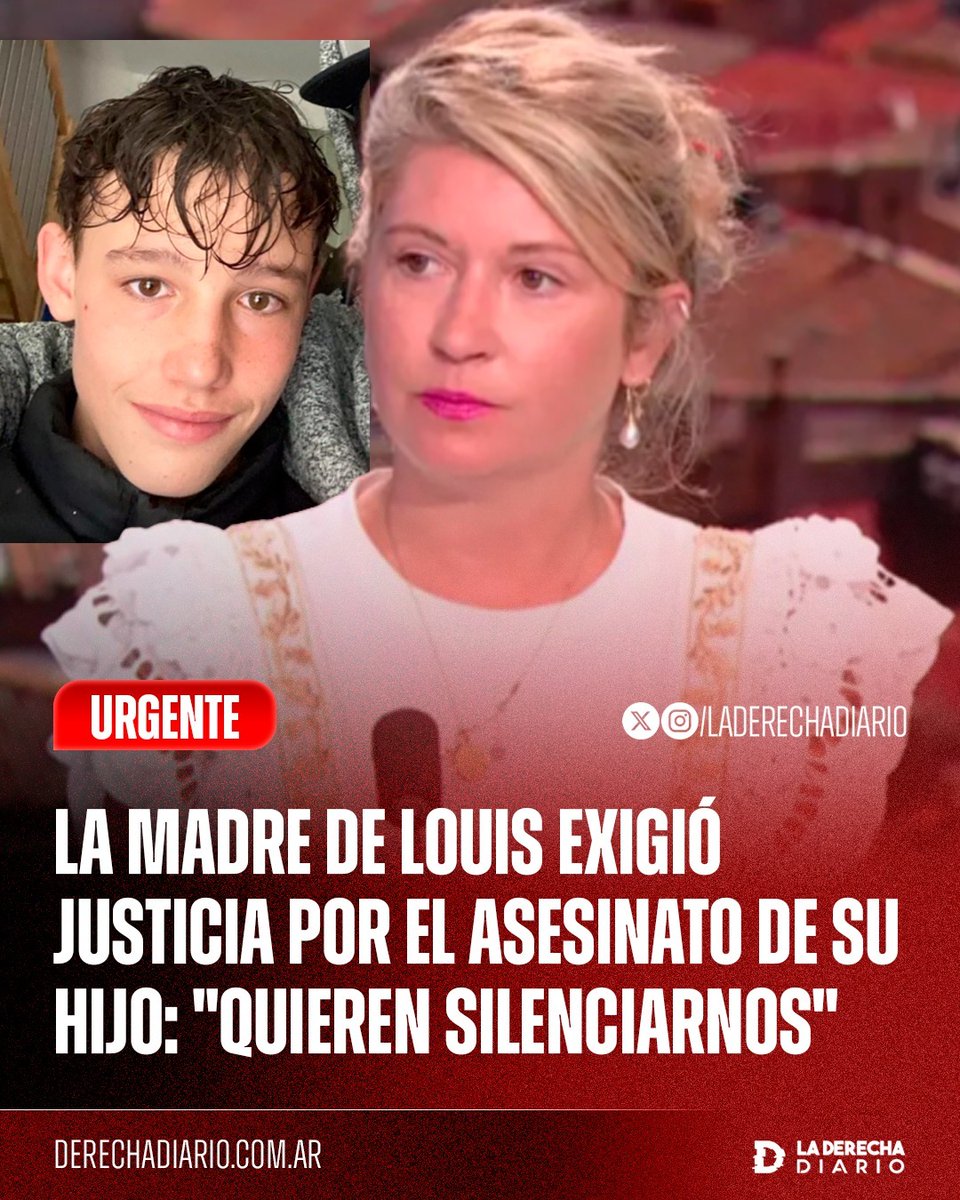 laderechadiario's tweet photo. 🚨🇫🇷 | TIENEN QUE PAGAR: La madre de Louis, el joven francés con discapacidad de solo 17 años que fue asesinado tras una brutal golpiza por parte de cinco inmigrantes, convocó a una marcha en Narbona para exigir justicia por la muerte de su hijo.

"Quieren silenciarnos y que no se sepa nada".