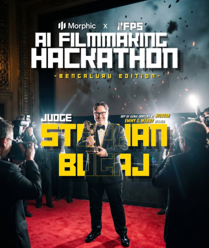 11fpsai's tweet photo. We just secured an Emmy Award-winning legend as Judge 🔥

Stephan Bugaj (SVP GenAI Content &amp; Technology, JioHotstar) is judging the AI Filmmaking Hackathon - Bengaluru Edition!

Real industry muscle for the future of cinema. 

Who’s ready to create? 
@stephanbugaj @morphic https://t.co/k7rUfnbmMP