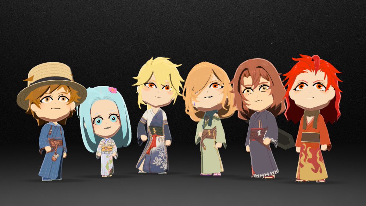 kinokoniis's tweet photo. トモコレでグラブル島作ってまったり遊んでるんですが、推したちに服、最近は浴衣を着せて遊んでます。ウェールズ三兄弟とジークさん、グランくんとるりぴに浴衣作りました。しかし立体を表現できない仕様なのでなかなか難しいですね〜恒常衣装ぽいのも作ってるんですがそれぽい、くらいになっちゃう https://t.co/ETjxiYR7HV