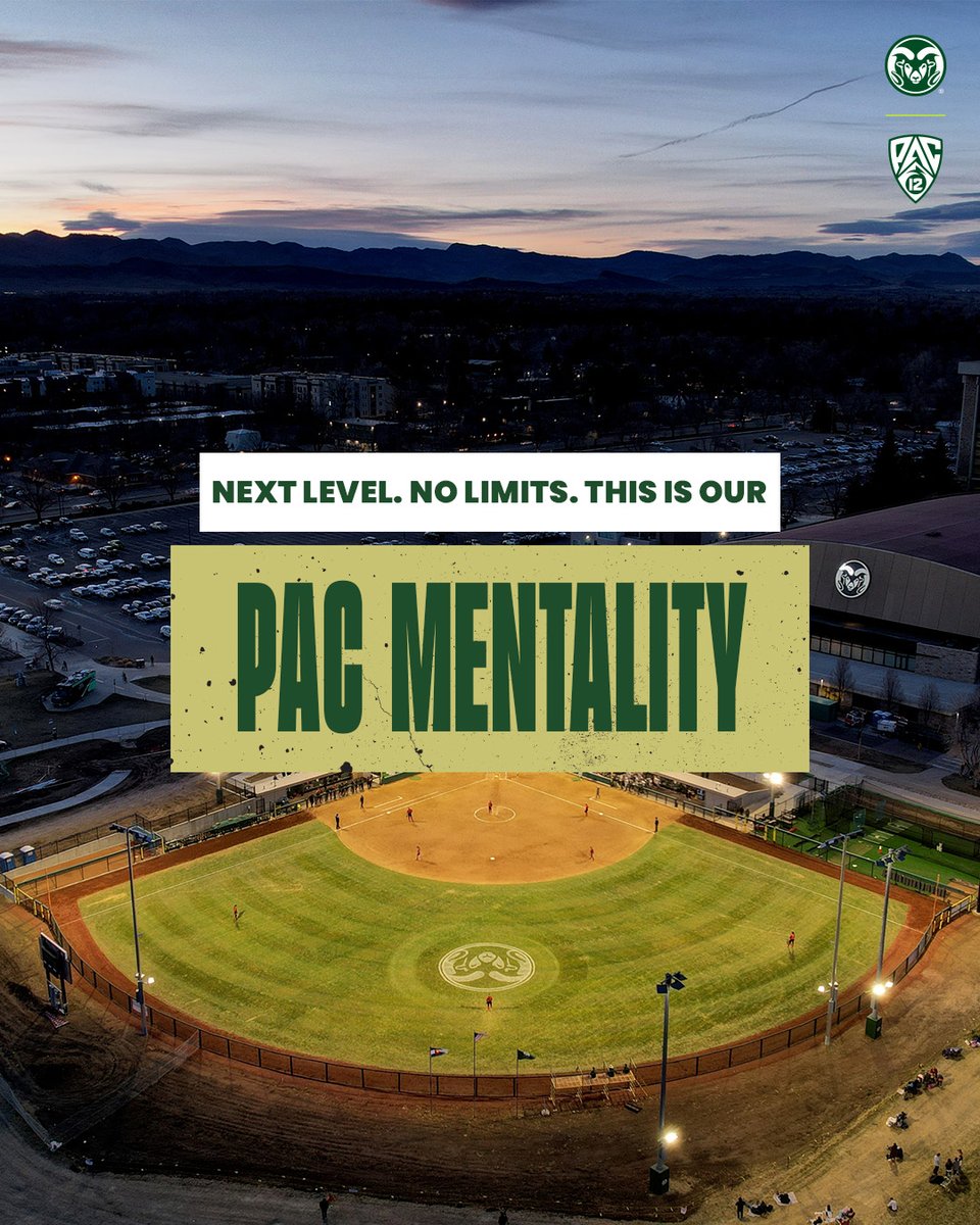 CSUSoftball's tweet photo. Officially, official! 🤩
Bringing our PAC-Mentality into this new era!

#Relentless x #CSURams https://t.co/r6zp1r12eP