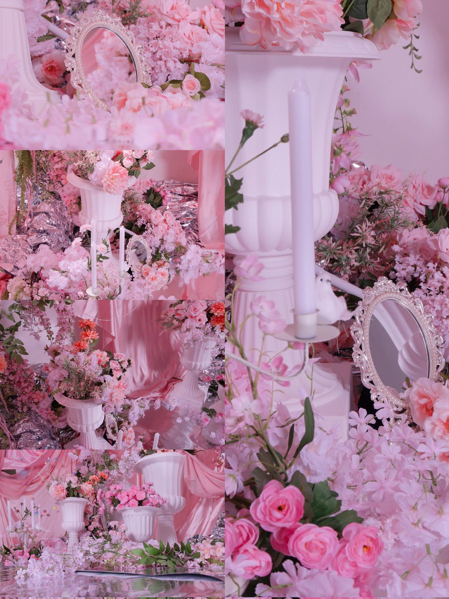 sonnet_studio's tweet photo. 🌸컨셉존2 | 미니 소다존🌸

소다 스튜디오 (@SodaStudio365 )와 협력해 제작한 핑크플라워 컨셉존입니다!
 부드러운 핑크 드레이프와 가득 피어난 꽃들, 거울과 촛대 소품으로 몽환적인 분위기를 구성했습니다

#렌탈스튜디오
#컨셉스튜디오 https://t.co/9eMLeguZSN