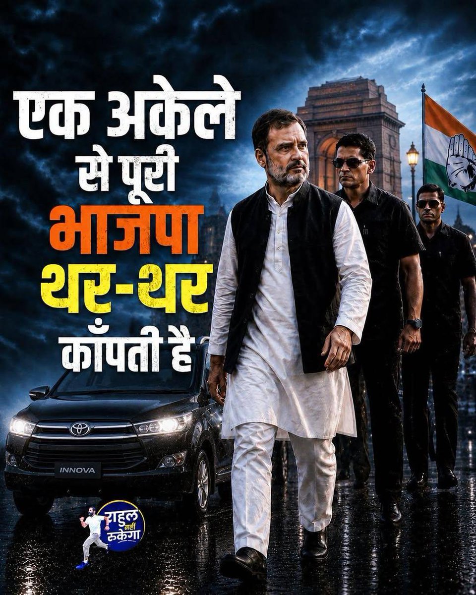 IncPantd69's tweet photo. एक तरफ पूरी सत्ता की ताकत, दूसरी तरफ एक अकेला राहुल गांधी,

36 केस लगा दिए...
लेकिन न झुके,
न रुके,
न डरे,🔥

जब आवाज़ सच की हो, तो मुकदमे उसे दबा नहीं सकते,

लड़ाई सिर्फ एक नेता की नहीं, बल्कि लोकतंत्र, संविधान और जनता की आवाज़ को बुलंद रखने की है।

#RahulGandhi https://t.co/4j6G9KJezX