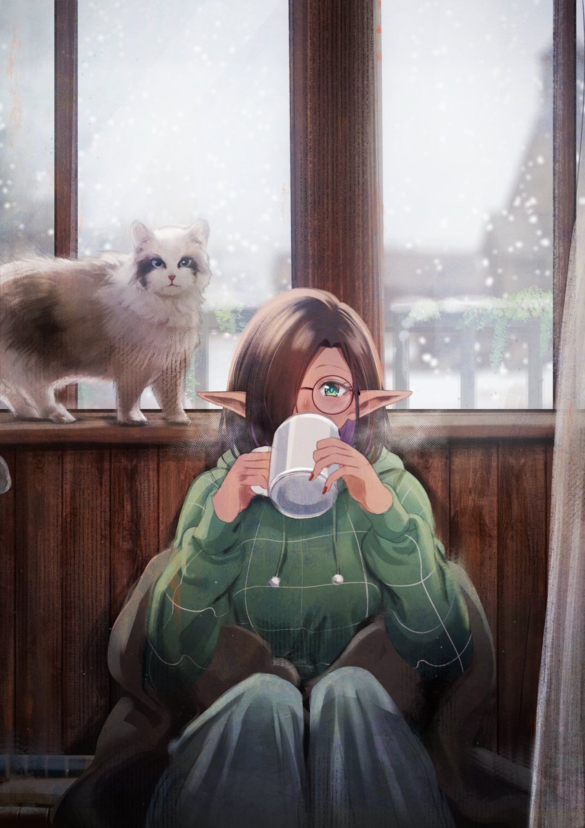 Ataririri's tweet photo. You were trapped here with her drinking cocoa ☕️ https://t.co/pv02yNKwtf