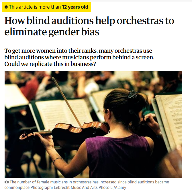 NarrativeFilter's tweet photo. @wokal_distance I'm old enough to remember when they wanted blind auditions for the orchestra, got them, and then wanted them ended because they were somehow discriminatory... https://t.co/etFrJ5kXgi