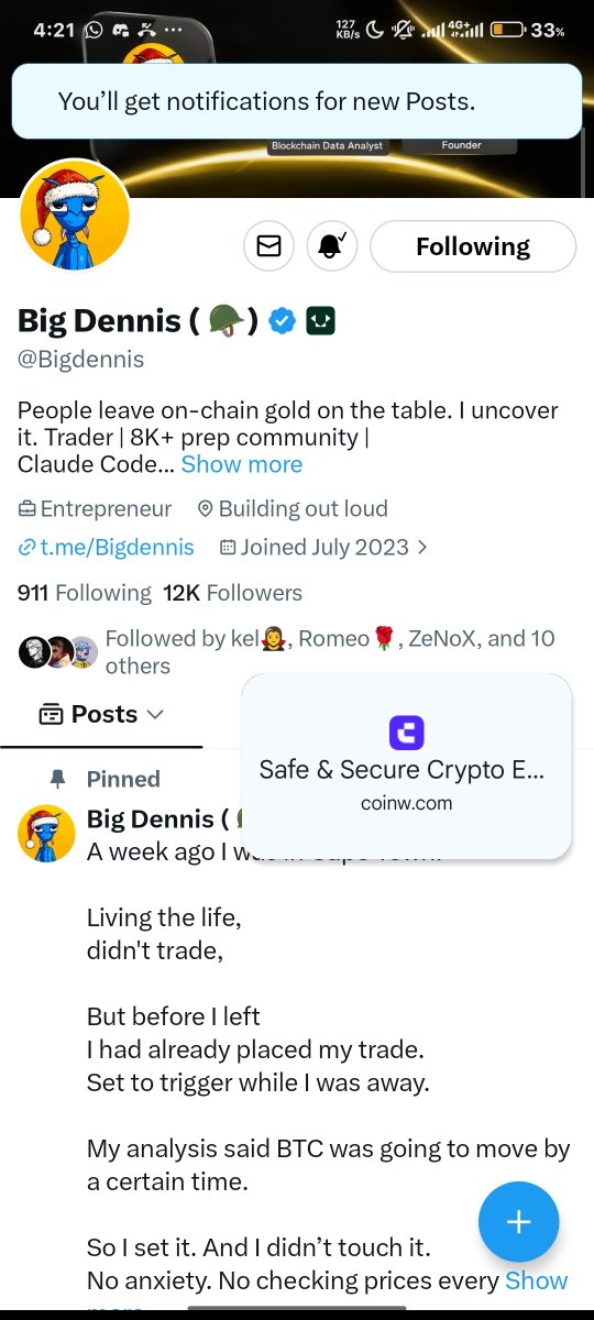 fei_plays's tweet photo. @Bigdennis @0xdammycrypt 
CoinW UID : 26700324
Bep20wallet : 0xAdfB70D37444A7bf94c50F7eFC5532E61CF9c062 https://t.co/XtEYGh5N4A