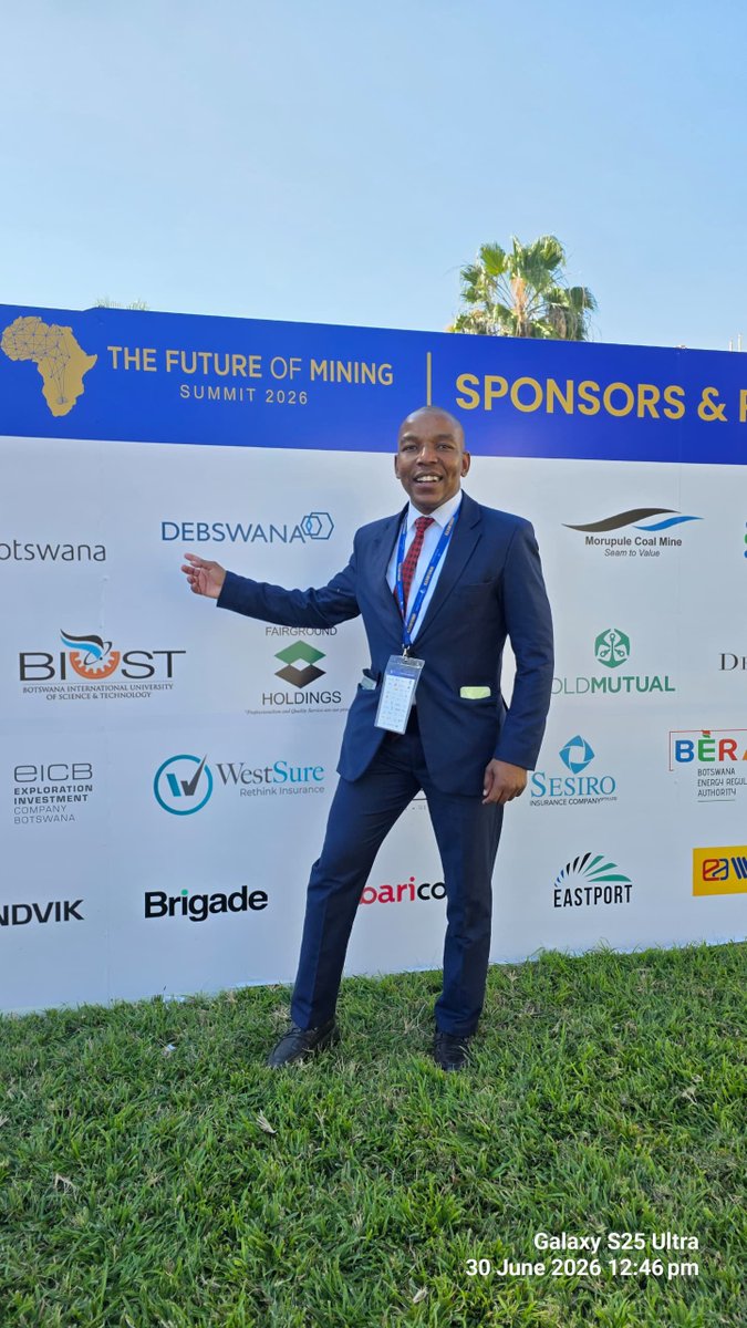 ThatoPiet3's tweet photo. As the two-day Future of Mining Summit came to a close, I left the room inspired, informed, and optimistic about the future of Botswana's mining sector.The summit set the tone for bold conversations on the reforms, innovation, and partnerships needed to build a sustainable mining https://t.co/42rfql9D9I