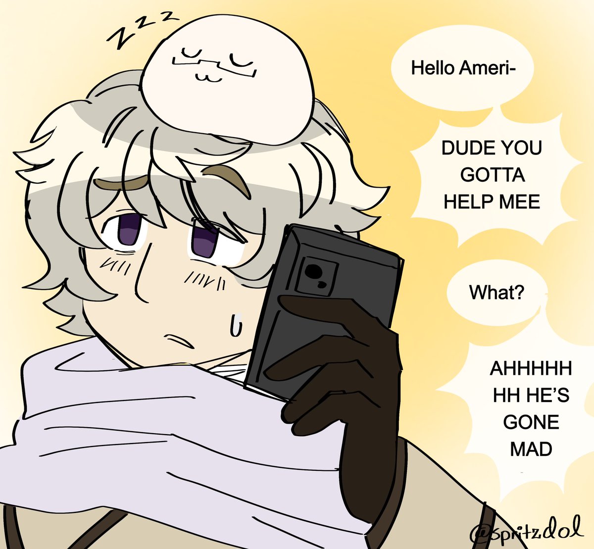 spritzdol's tweet photo. Time with mochis #hetalia #amerus https://t.co/TqfOm4VnO5