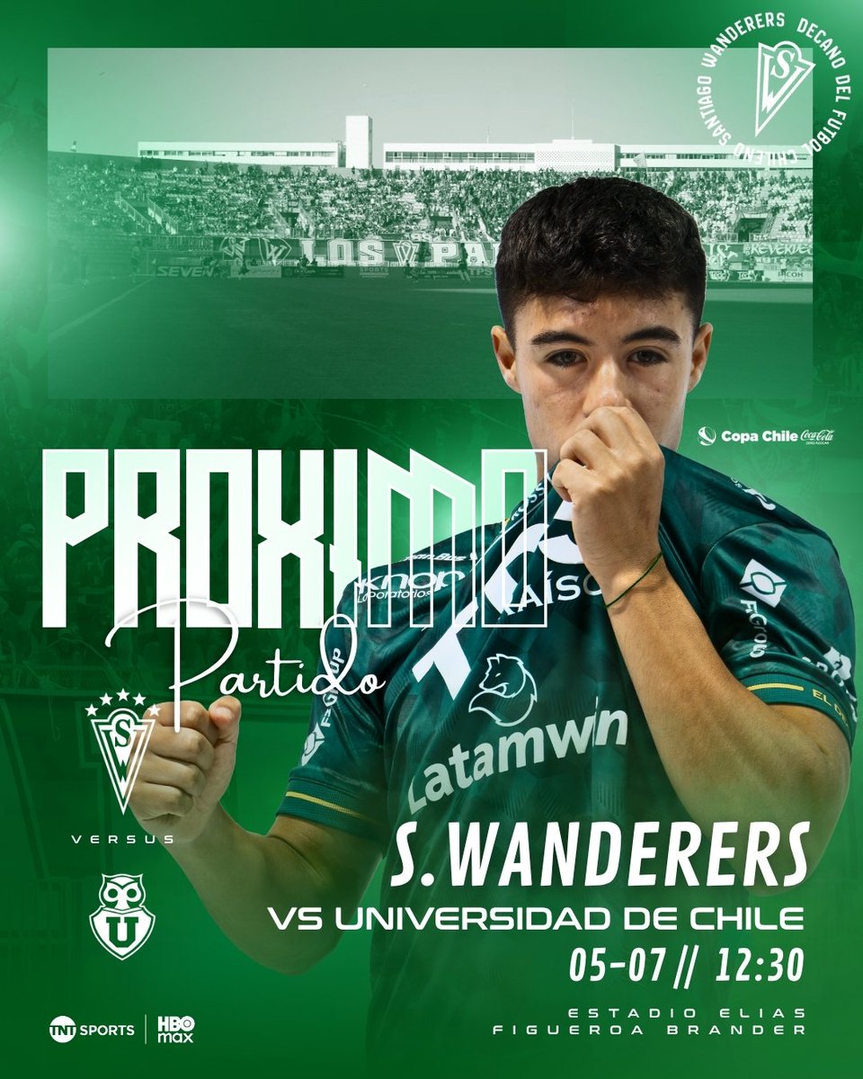 swanderers's tweet photo. 𝐏𝐑𝐎́𝐗𝐈𝐌𝐎 𝐏𝐀𝐑𝐓𝐈𝐃𝐎 🇳🇬

El Decano se prepara para enfrentar a Universidad de Chile por la Copa Chile 2026 👊🏻

🏟️: Estadio Elías Figueroa Brander
🗓️: Domingo 05 de julio
🕠: 12:30 horas https://t.co/J5ifEhpZtl
