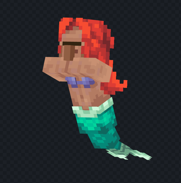 Wardni_ku's tweet photo. Ariel is retired🚬| Commission for @Cytooxien 🧜♀️
#Minecraft #Blockbench #model #lowpoly #pixelart #voxelart #MinecraftCreator #Cytooxien https://t.co/XA1b56g9dX