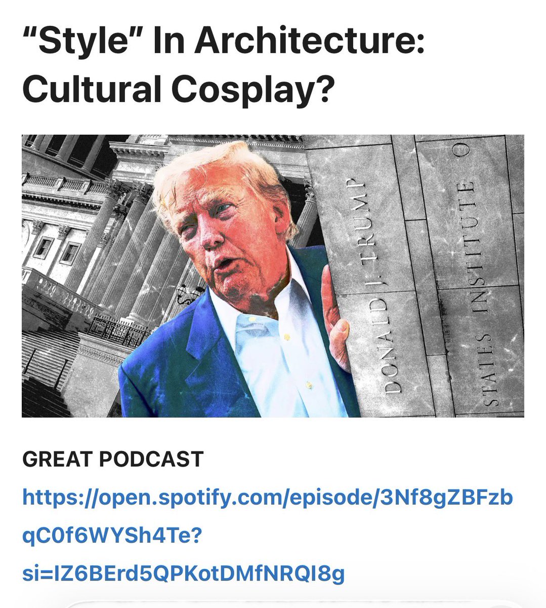 duodickinson's tweet photo. Great #Podcast #architecture https://t.co/yLHP2vBAGR