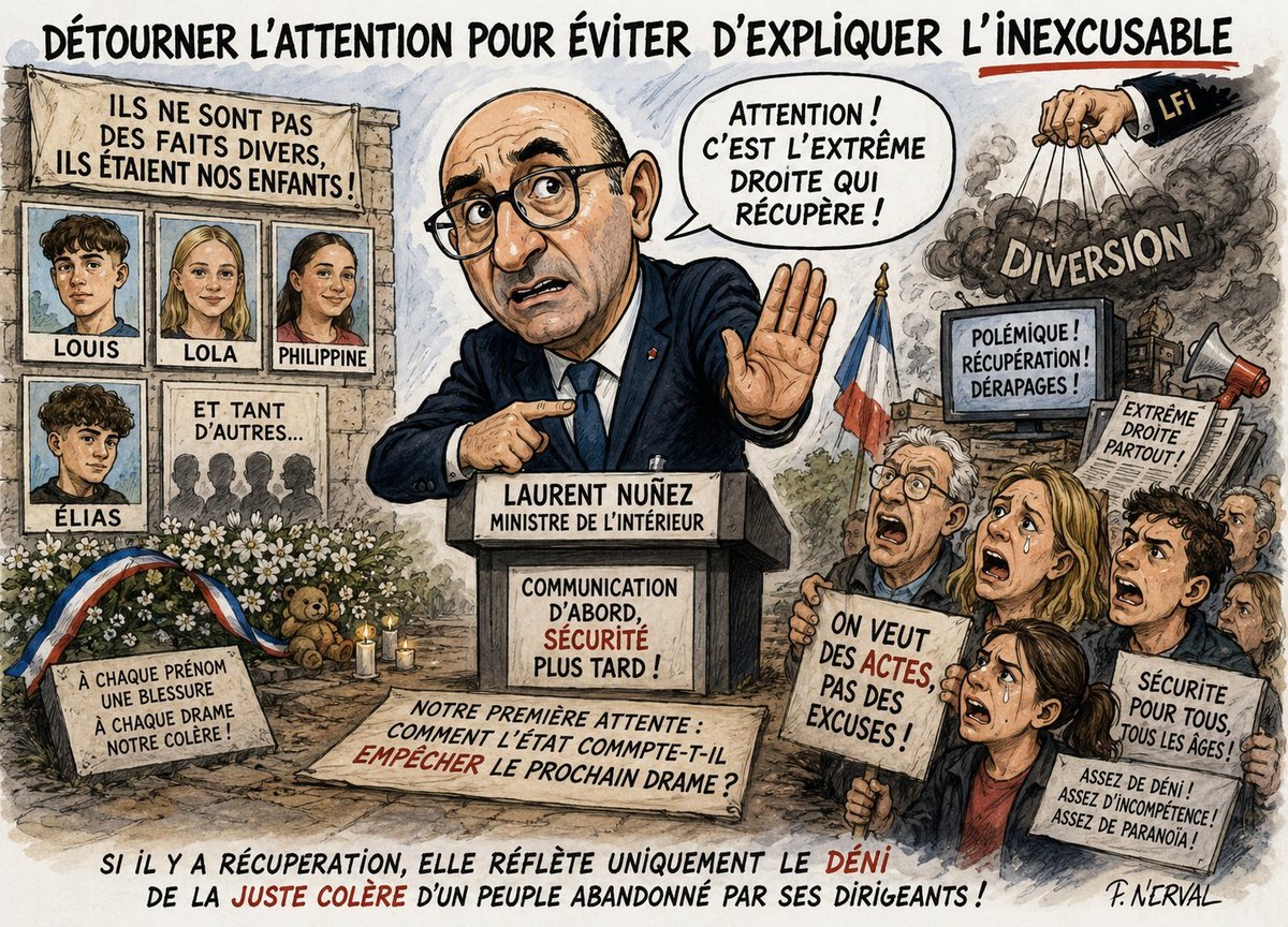 YM541's tweet photo. Le site "Riposte Laïque" n'a pas l'air d'aimer notre ministre de l'intérieur, Laurent Nuñez. Pourtant, il ne ménage pas ses efforts pour protéger les Français des plus grands dangers, à commencer par le Rassemblement National ! 
https://t.co/V2AwTmqmL1 https://t.co/522YgiXYVC