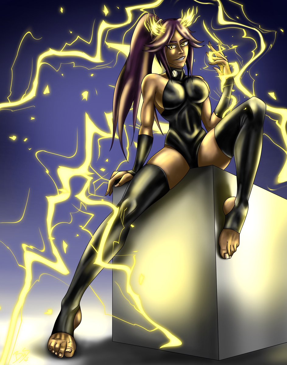 Sacaradi24's tweet photo. Yoruichi. #BleachTYWB https://t.co/kdwFBMOj3i