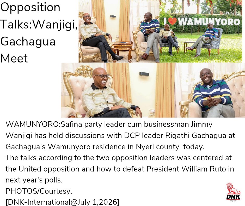 PeaceForumJ's tweet photo. Opposition Talks:Wanjigi Meets Gachagua. 

https://t.co/TSNoXNksEE https://t.co/aLuzyiHoJm
