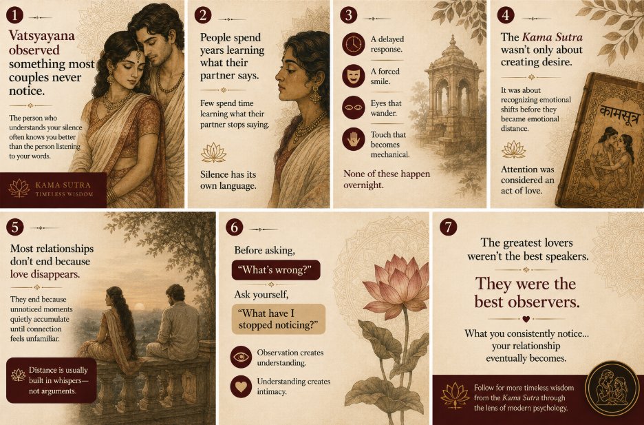 kamasutrapro's tweet photo. Timeless Wisdom on Love's Silent Signs. #KamaSutra #RelationshipWisdom #BodyLanguage #EmotionalIntelligence #HumanBehavior https://t.co/hStSJmaJcb