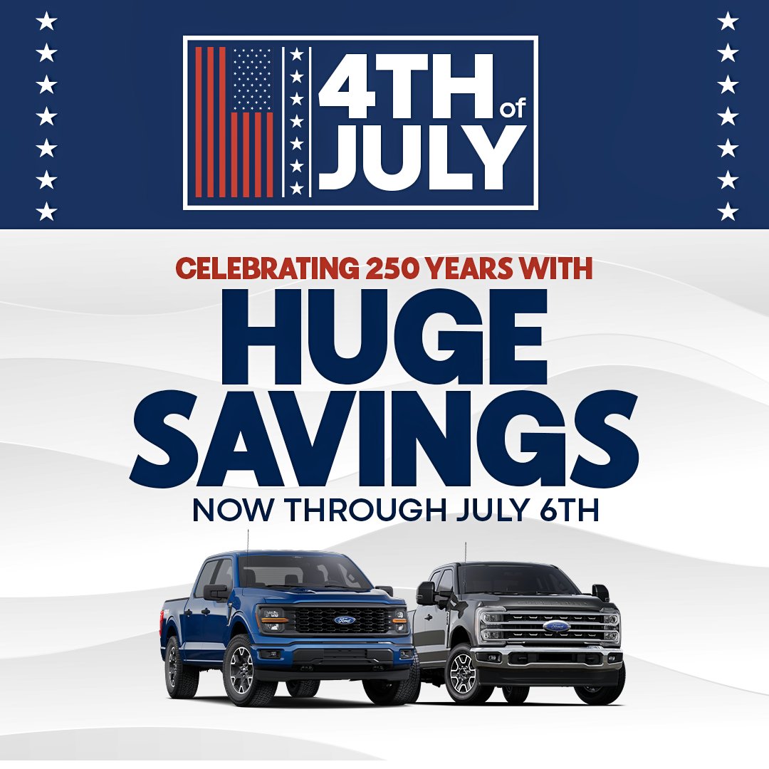 bolton_ford's tweet photo. The celebration is on, and so are the savings! 🇺🇸

Our Fourth of July offers continue through July 6. See what's available here ➡️ https://t.co/Ztttwv032l

#BoltonFord #FourthOfJuly #ShopLocal https://t.co/7aN1O6UGgE