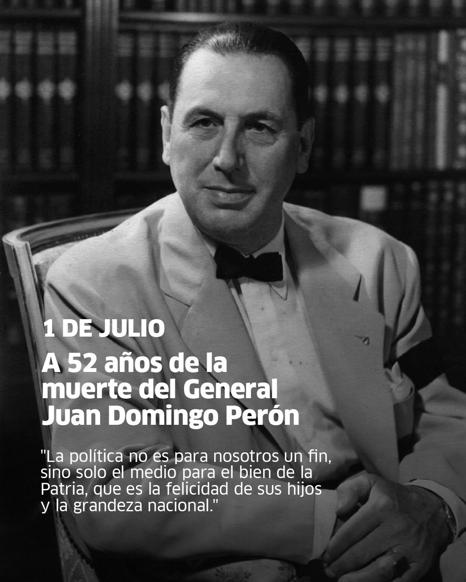 fmoreiraok's tweet photo. A 52 años del paso a la inmortalidad de Perón, su legado sigue marcando el camino de quienes creemos en una Argentina con justicia social, independencia económica y soberanía política.

En un presente atravesado por políticas que profundizan las desigualdades, sus banderas mantienen plena vigencia y nos convocan a seguir defendiendo los derechos de nuestro pueblo, con unidad, trabajo y organización.

Ese compromiso guía cada día nuestra tarea y la convicción de construir un país con más oportunidades para todas y todos.
