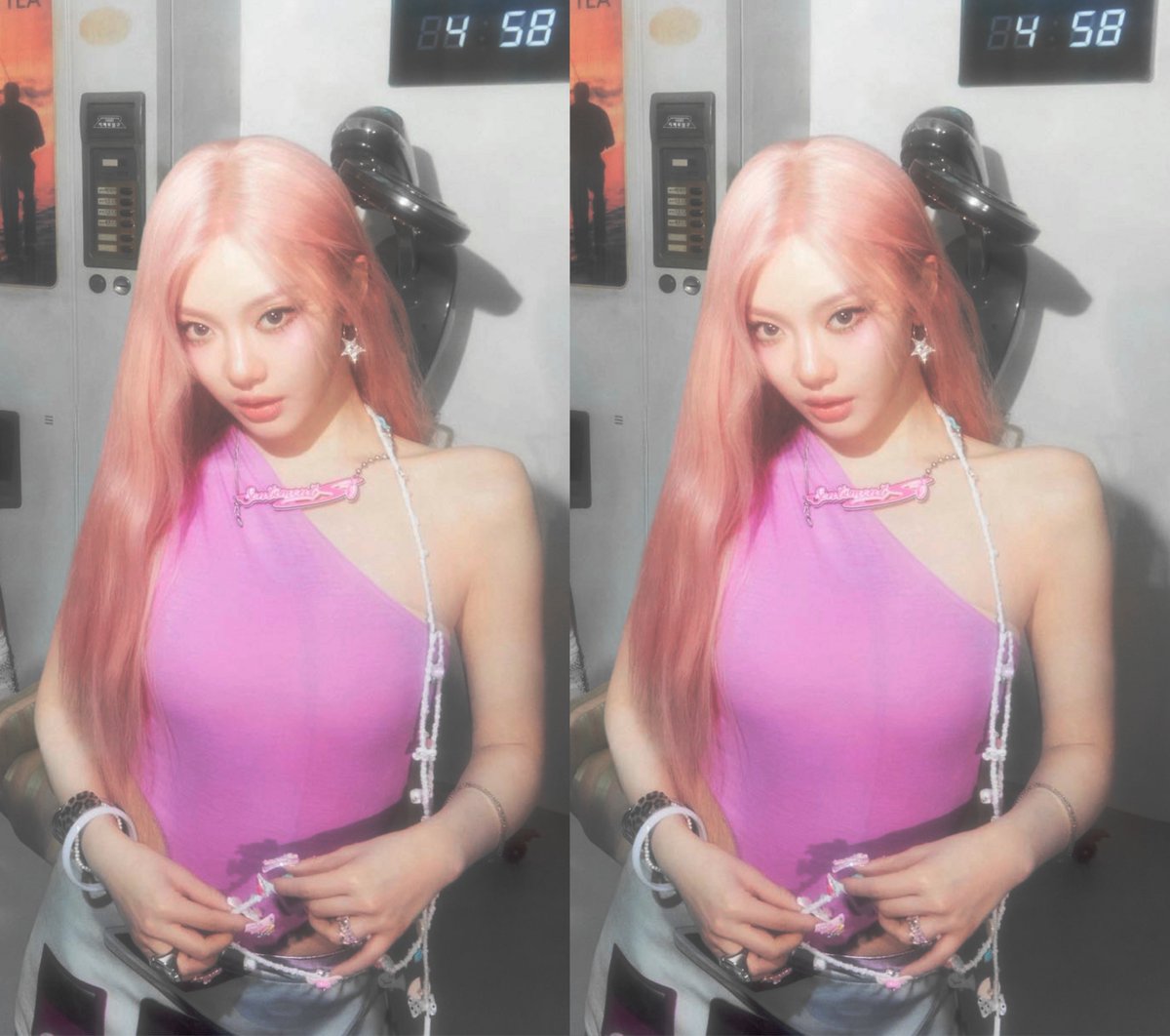 cinningroll's tweet photo. NINGNING pink hair https://t.co/Z1Wr4ZysuR